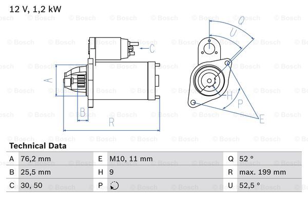 Startmotor Starter Von Bosch 2250 4429 bosch kopen in de aanbieding