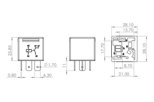 Productbeeld voor Relais, radiateurventilator