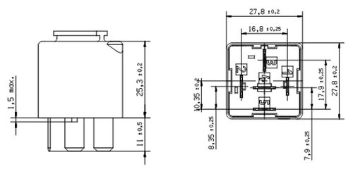 Productbeeld voor Relais, radiateurventilator