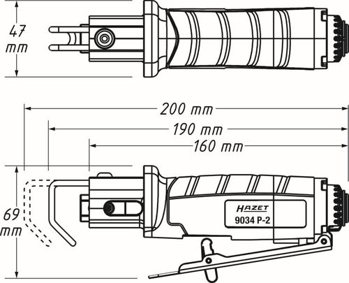 Productbeeld voor Decoupeerzaag (perslucht)