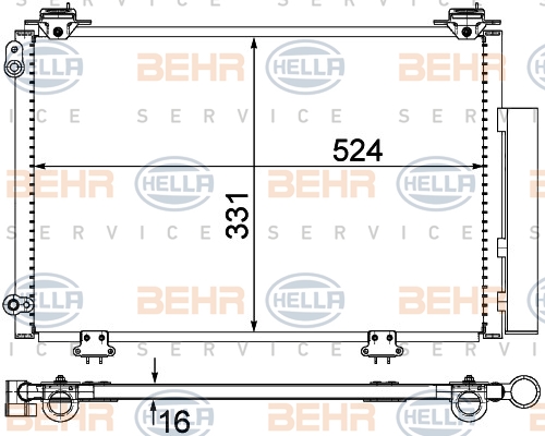 Condensor Airconditioning Von Hella 1731 2368 hella kopen in de aanbieding Condensor Airconditioning Von Hella 1731 2368 hella kopen in de aanbieding
