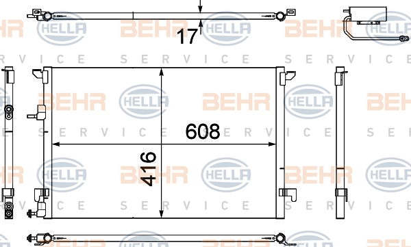 Condensor Airconditioning Von Hella 1731 0080 hella kopen in de aanbieding Condensor Airconditioning Von Hella 1731 0080 hella kopen in de aanbieding