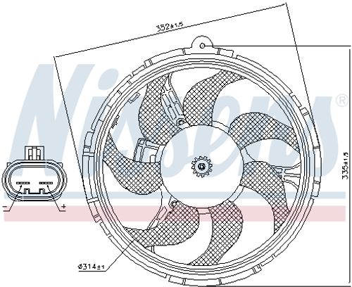 Productbeeld voor Koelventilatorwiel