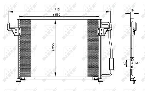 Productbeeld voor Condensor, airconditioning EASY FIT