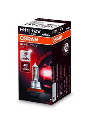 Gloeilamp H11 Silverstar 20 55W 12V 1 St Von Osram 1080 2933 osram kopen in de aanbieding
