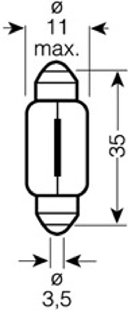 Productbeeld voor Gloeilamp, parkeer- / begrenzingslicht