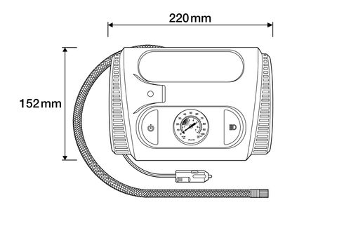 Productbeeld voor Bandenspanningsmeter/-pomp