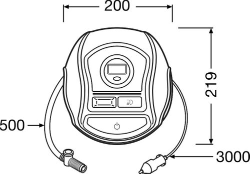 Productbeeld voor Bandenspanningsmeter/-pomp