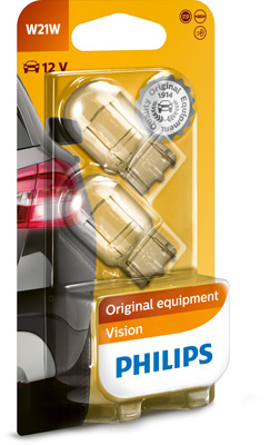 Glasfitting W21W 12V 2 St Von Philips 1080 2767 philips kopen in de aanbieding