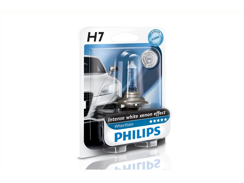 Gloeilamp H7 Whitevision 55W 12V 1 Stuks Von Philips 1080 2735 philips kopen in de aanbieding