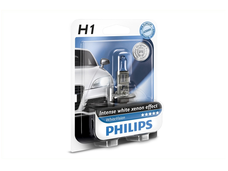 Gloeilamp H1 Whitevision 55W 12V 1 St Von Philips 1080 2718 philips kopen in de aanbieding