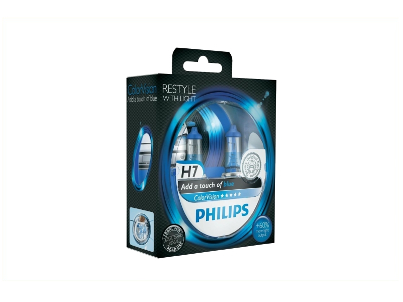 Gloeilamp H7 Colorvision Blauw 55W 12V 2 St Von Philips 1080 2652 philips kopen in de aanbieding