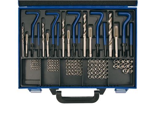 Productbeeld voor Schroefdraadreparatieset in metalen cassette (130-delig)