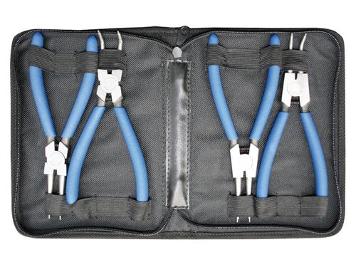 Productbeeld voor Borgringtangenset 150 mm lang (4-dlg.)