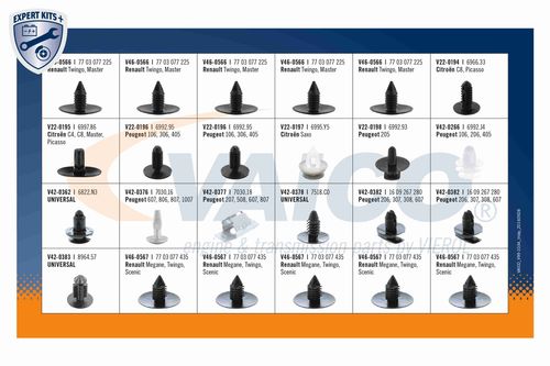 Productbeeld voor Assortiment, bevestigingsmiddelen