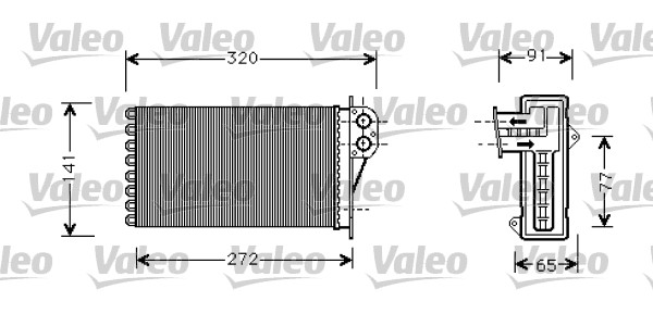 Kachelradiateur Interieurverwarming Von Valeo 1710 29481 valeo kopen in de aanbieding