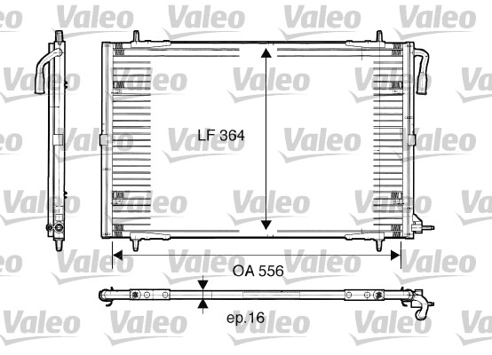 Condensor Airconditioning Von Valeo 1731 1867 valeo kopen in de aanbieding