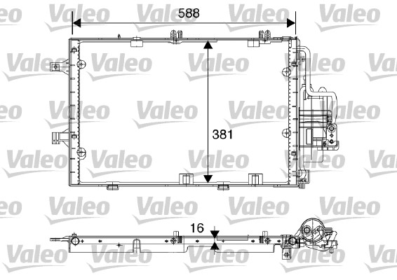 Condensor Airconditioning Von Valeo 1731 1487 valeo kopen in de aanbieding
