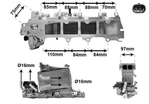 Productbeeld voor Intercooler, inlaatluchtkoeler